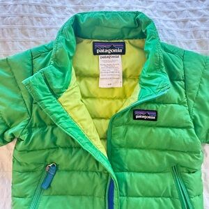 Patagonia Baby Down Sweater Jacket Green 6 Months